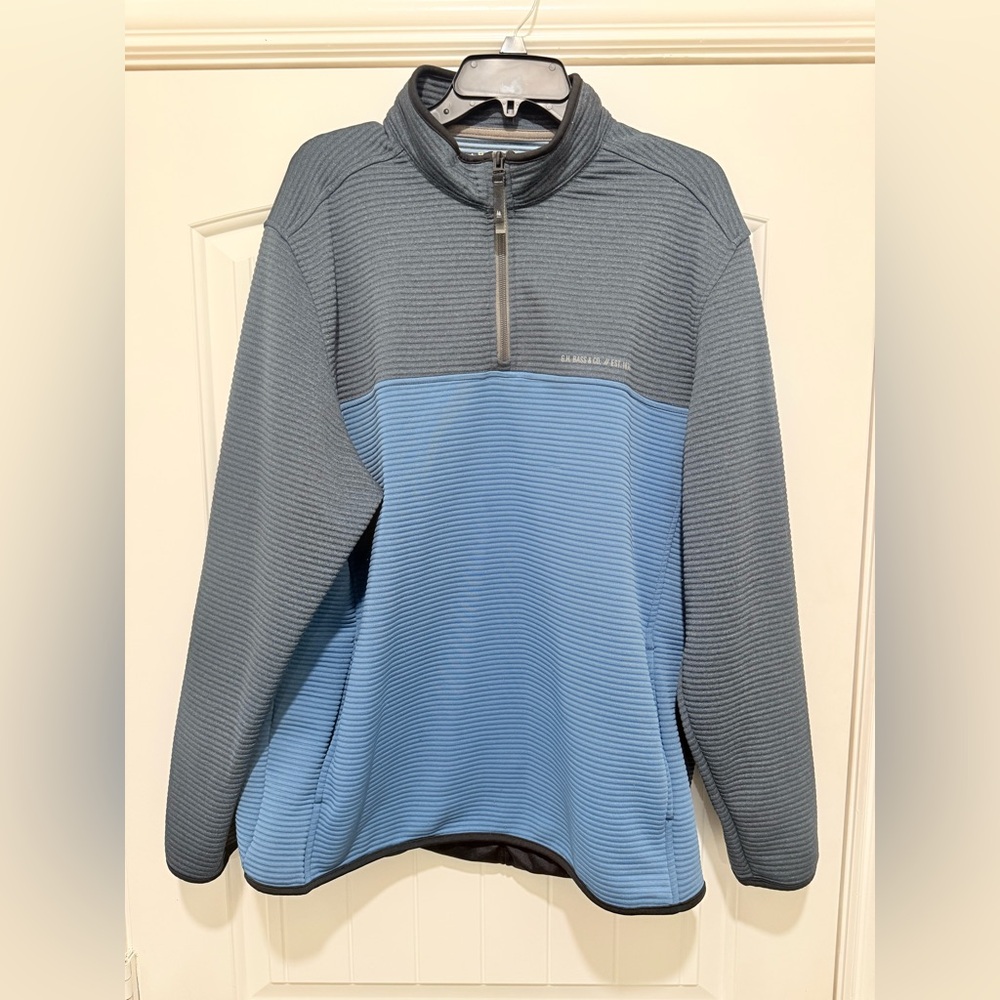 G.H. Bass & Co. Ottoman Mens Quarter Zip Jacket Size XL